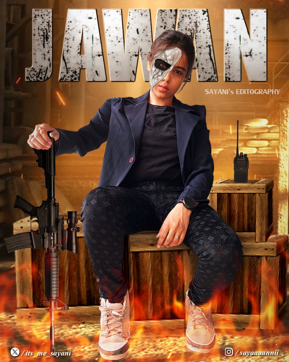 its_me_Sayani's tweet photo. R E A D Y 💥
@iamsrk
@Atlee_dir
@RedChilliesEnt
@vfx_redchillies
#Jawan #JawanLookRecreate #SRK #ShahRukhKhan𓀠 #KingKhan #JawanPoster #JawanFanArt #JawanFanMania https://t.co/16qemPw3Bi