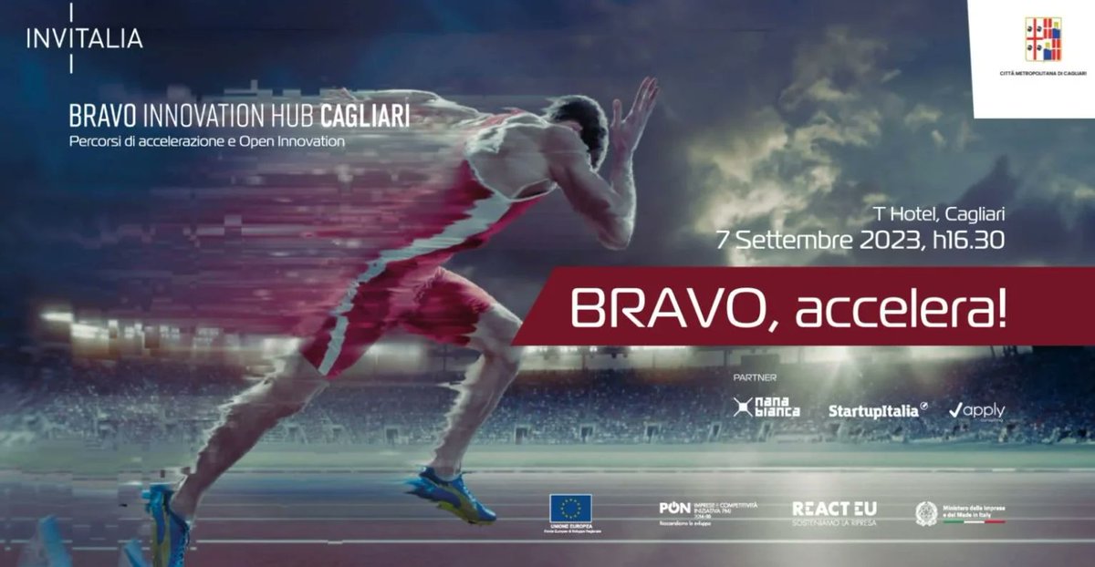 🏃🏽#BravoInnovationHub è di nuovo in accelerazione! Dopo #Brindisi, domani #7settembre siamo a #Cagliari per lo start del terzo programma su #GreenMobility realizzato grazie ai nostri partner <a href="/NanaBiancaItaly/">Nana Bianca</a> <a href="/startup_italia/">StartupItalia</a> e <a href="/applyconsulting/">Apply</a>. Stay tuned!