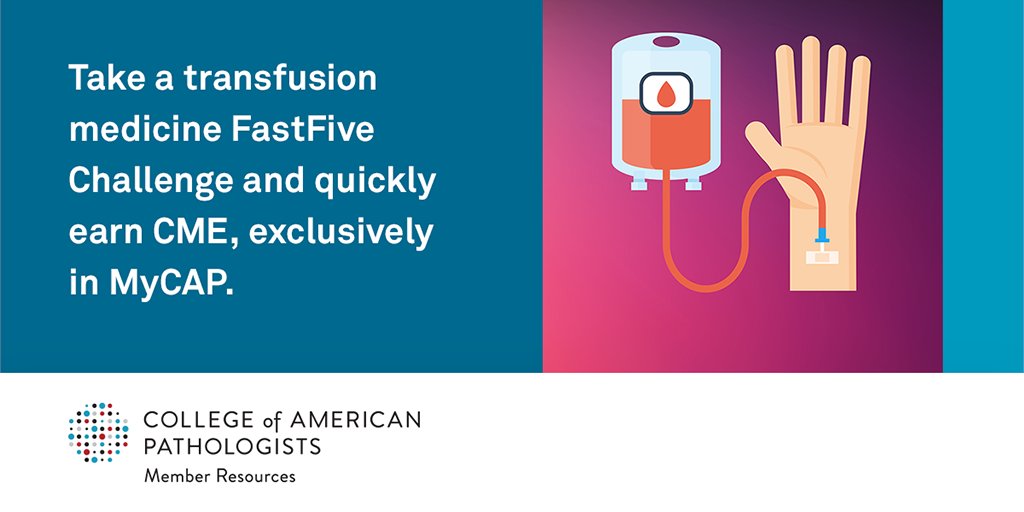 Pathologists's tweet photo. Quickly test your knowledge on a variety of topics, whenever you have a few extra minutes to learn with a #FastFiveChallenge, exclusive to MyCAP.
Download MyCAP and try a Fast Five Challenge today: https://t.co/08YbCrGwu4 https://t.co/8VrynARkjT