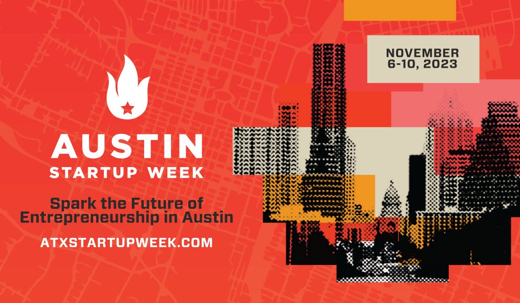 AustinTech's tweet photo. 🚨 HEY AUSTIN!🚨 

Registration for #ATXStartupWeek is OFFICIALLY OPEN.🔥 Don't miss out on the biggest celebration of Austin innovation, happening Nov 6-10!

👉 Sign up before 9/20 and claim an early bird ticket for $10 off! 💥

Sign up now 🔗 https://t.co/THVJCYOW3i https://t.co/N9n7xQGiHE