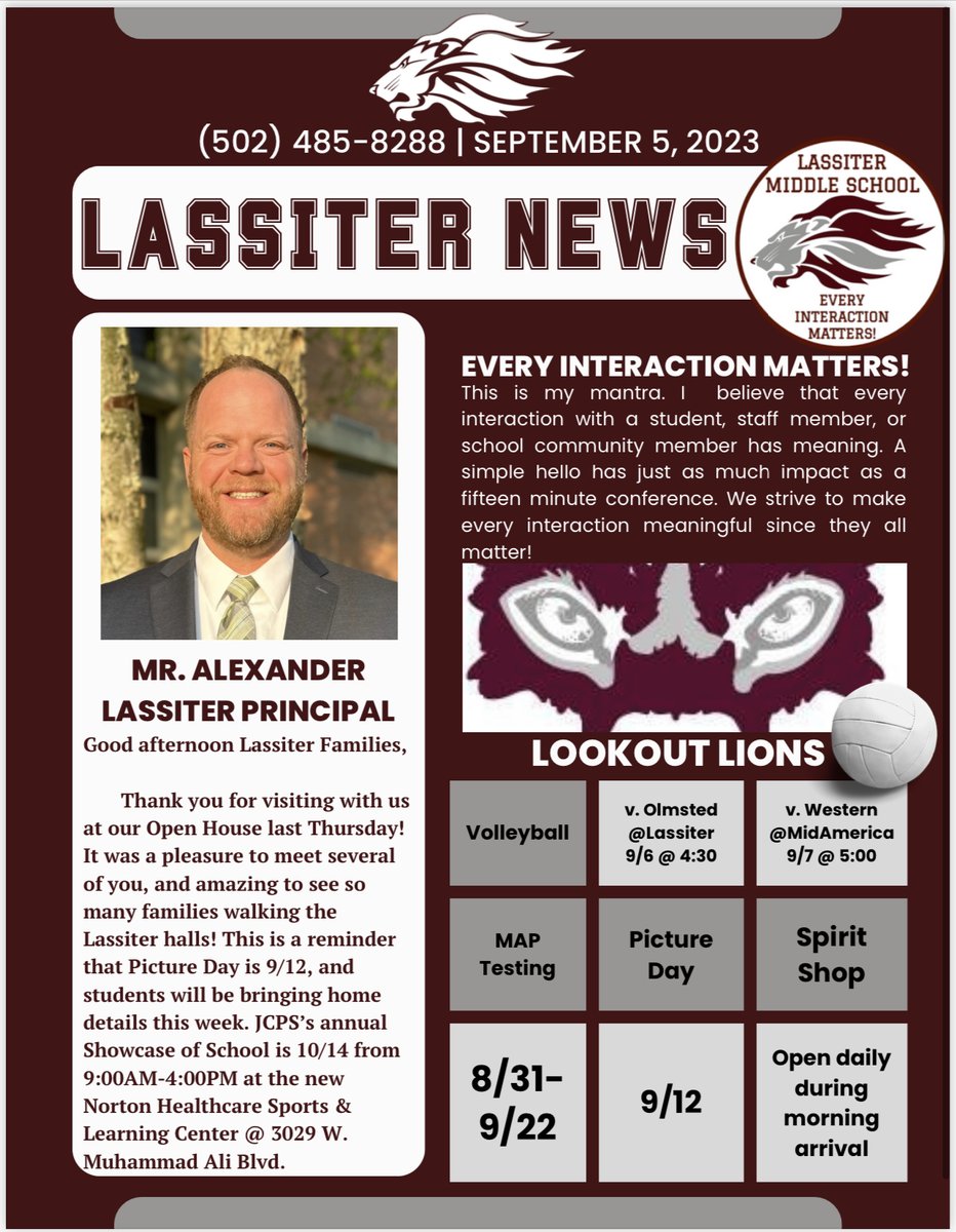 This week at Lassiter...