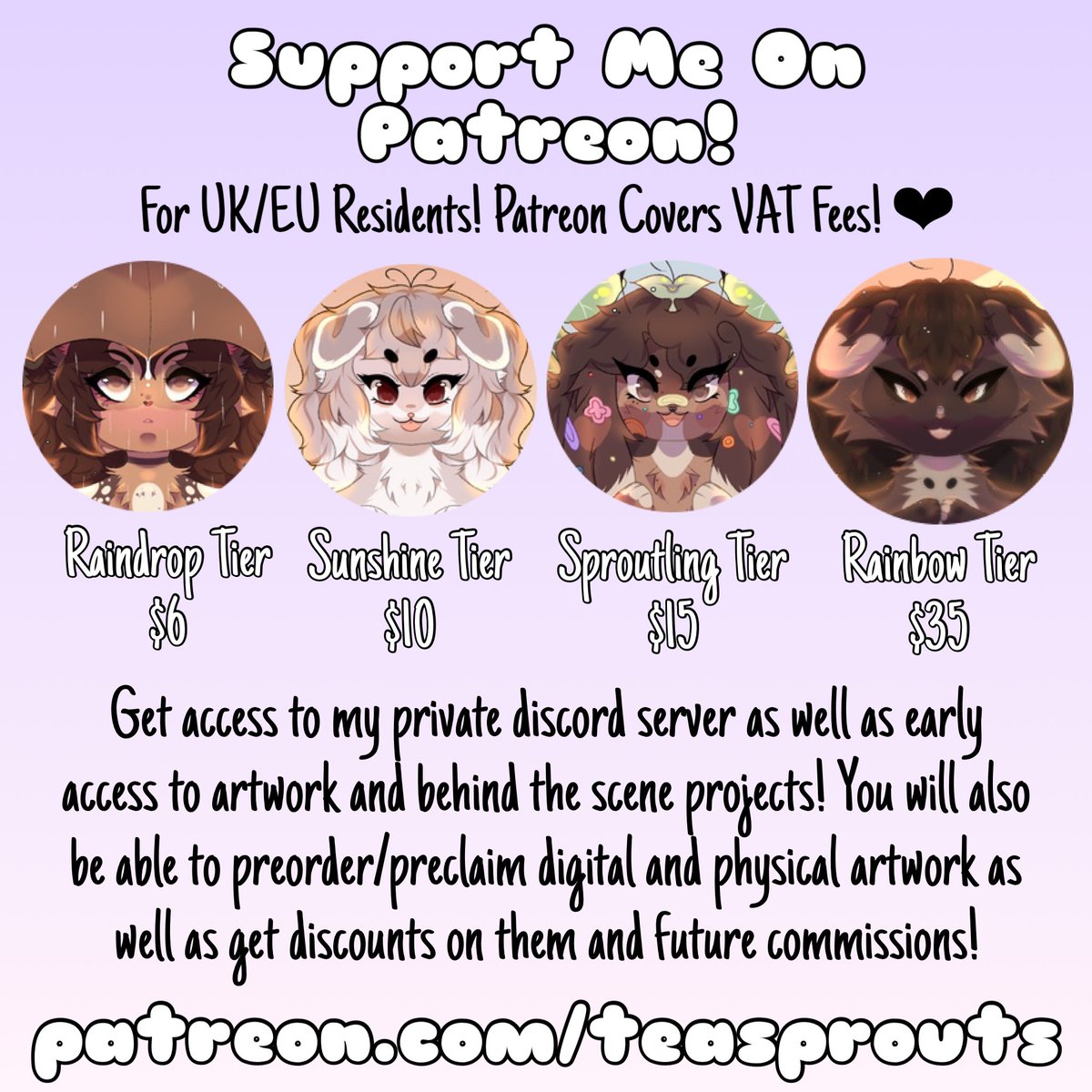 TeaSprouts's tweet image. September add ons + the new ych charm for October! I also added my tiers to a new platform!
-
♡ + ↻ are appreciated
-
#artist #art #furryart #furryartist #digitalart #DigitalArtist #furryartwork