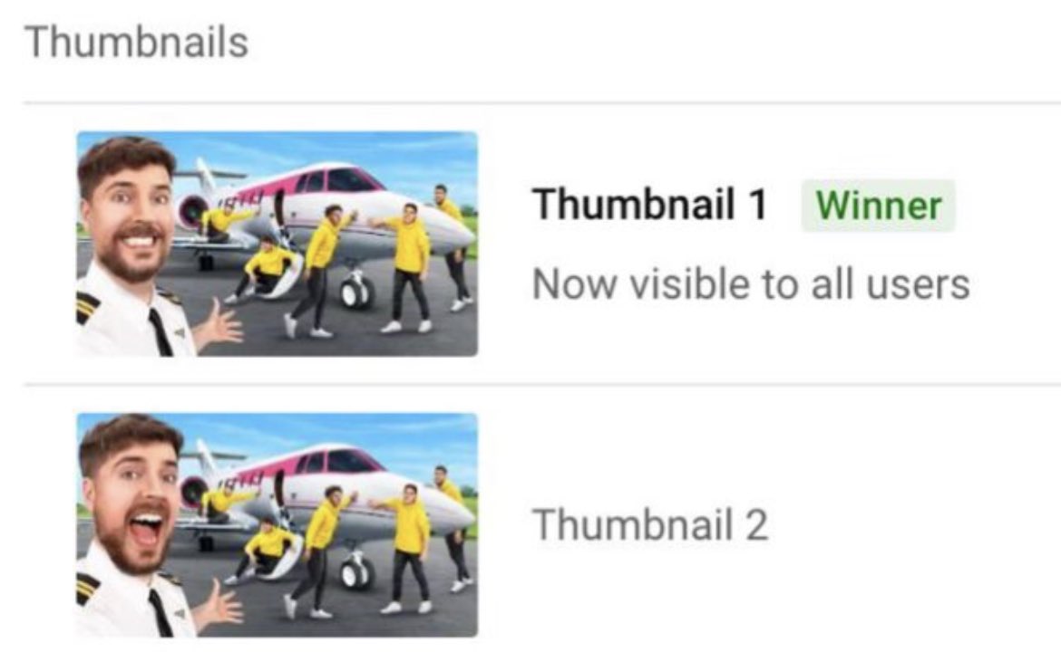 I closed my mouth on all my thumbnails and the watch time went up on every video lol