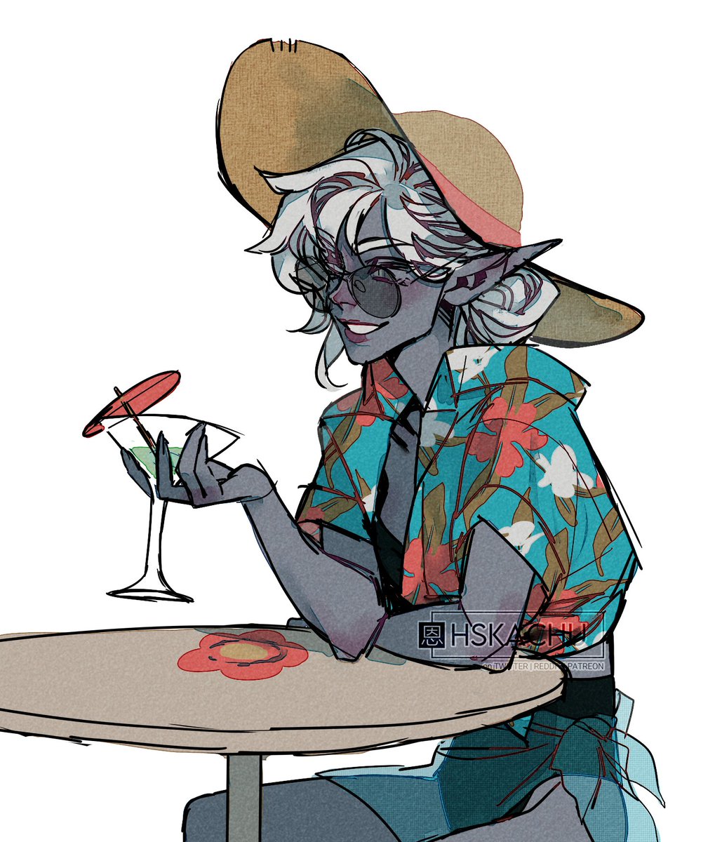 im really chuffed about the concept of drows sunbathing on the beach #dnd5e  #DnDcharacter #dndart