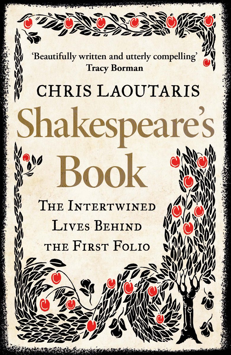 So thrilled with the gorgeous cover @WmCollinsBooks has created for the paperback version of SHAKESPEARE’S BOOK (out next year)! Thanks @ArabellaPike and all the talented people @HarperCollinsUK! And thanks @TracyBorman for the brilliant and kind cover quote!! @ShakesInstitute