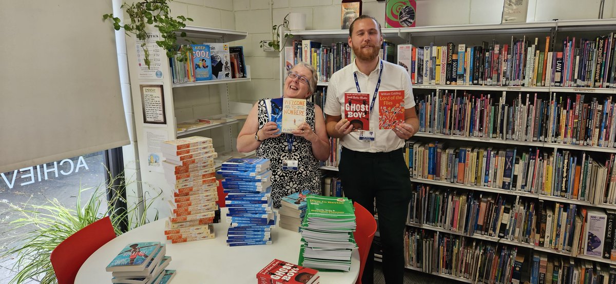 Careersmrus1's tweet image. Wow!! We've never had so many new books in one go! We had great fun unpacking ready for tutor time tomorrow. We are really grateful to Aspire Higher for funding this reading initiative so that every child in years 7-11 can read a book in tutor time. @AspireHigherNet