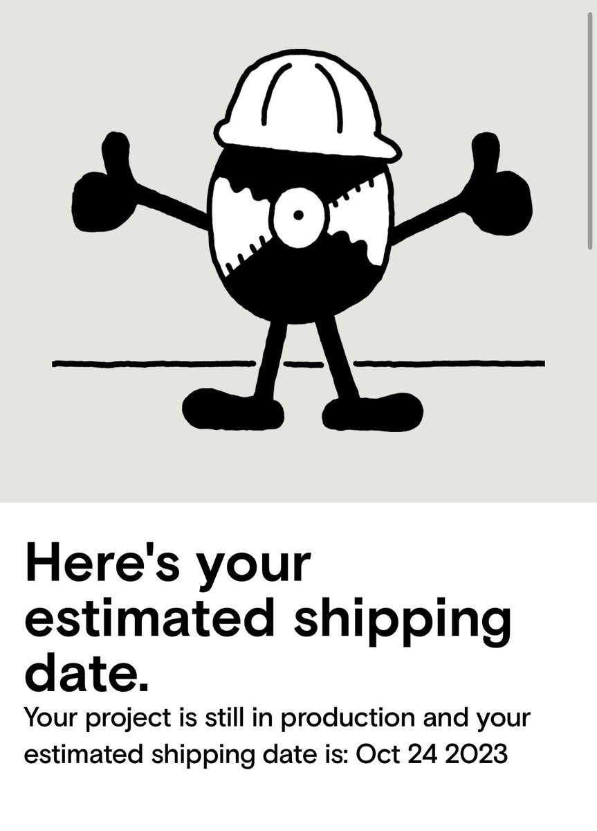 Great news for BAT vinyl crowdfunding backers: we are in production! Estimated ship date is 10/24. Thanks so much for your support and patience ❤️