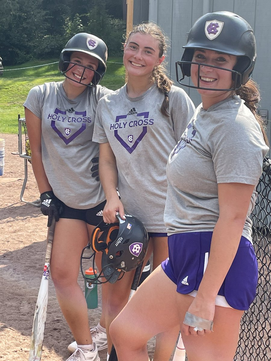 Talk about a day for <a href="/HCrossSB/">Holy Cross Softball</a> …four hitting groups, four pitching individuals and team practice! 💜🥎 <a href="/SniegockiAli/">Ali Sniegocki</a> <a href="/AGambichler2023/">Ava Gambichler</a>