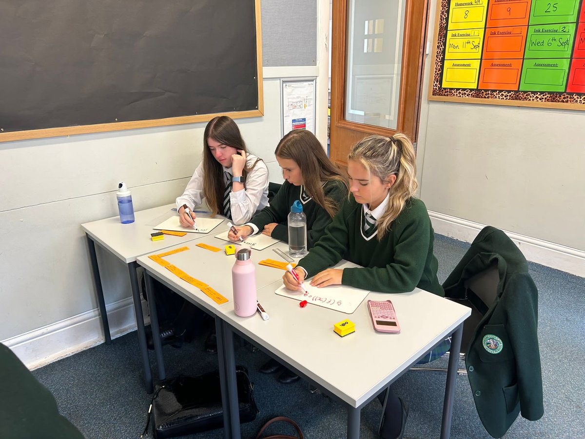 stcoluMaths's tweet photo. Today our 5.1 Higher class put the ‘fun’ into functions. A race to complete the domino trail. Well done, girls - excellent work! 🥇

#ThisIsStColumbas #beyourbest #MathsIsFun #higherfunctions https://t.co/5OKl2RFQVe