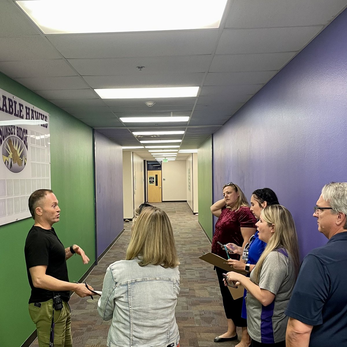 tony_galietti's tweet photo. Mr. Eberwein explains to the BC region how the @ssrhawks have rebranded their middle school and are honoring the #hawksquad students with extra privileges for demonstrating #SOAR on campus this year during our behavior rounds @dvusd https://t.co/ur5PZhKFjo
