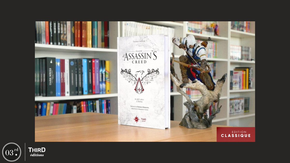 maviedegeek's tweet photo. #CONCOURS !

Tente de remporter la version classique du tout nouvel ouvrage sur Assassin's Creed de chez @ThirdEditions 

Pour cela : 

-RT ce post
-Follow @maviedegeek &amp; @ThirdEditions 

Tu peux mentionner des ami(e)s pour plus de chance !

TAS le 17/09 
⚠ France uniquement ⚠ https://t.co/Ic53KeuxxC
