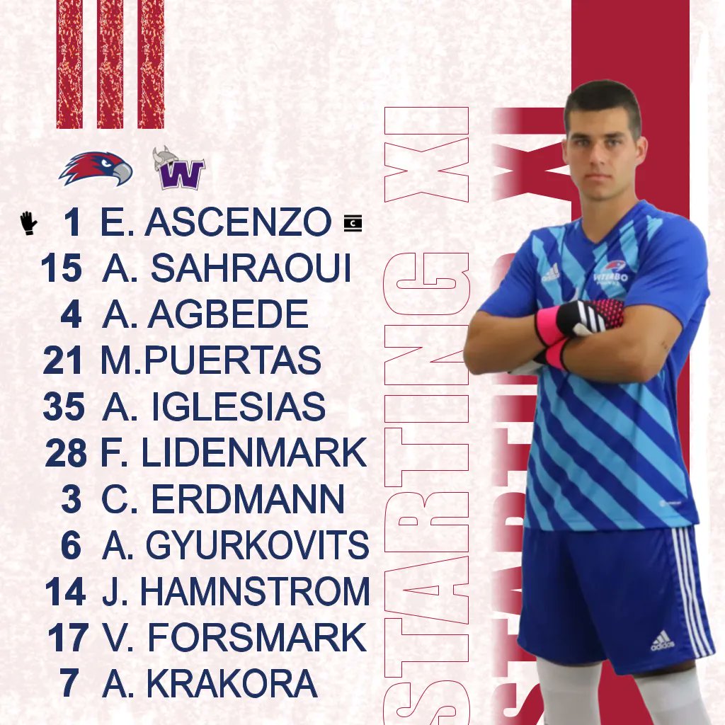 ViterboSoccer's tweet photo. Here is the starting XI tonight in Waldorf! 

#FlyTogether #VHawkNation https://t.co/lzxLWyOupt