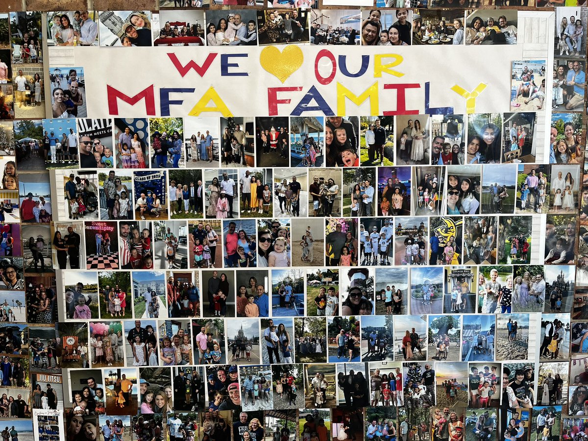 The MFA family board- thank you School Counselor Jensen for putting this project together. Community and connections is what it’s all about!
