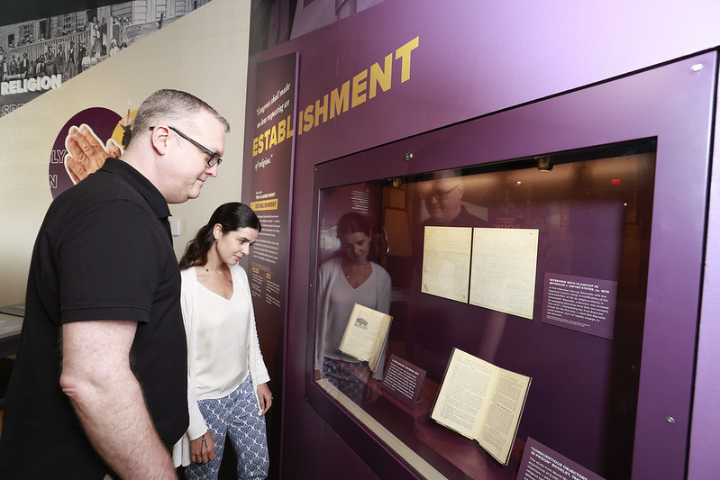 ConstitutionCtr's tweet photo. NOW OPEN: The #FirstAmendmentGallery offers a fresh perspective on the history of the #FirstAmendment and how it impacts us today.
Plan your visit: https://t.co/LcuJcrKZuj https://t.co/4TOj8Zw1BX