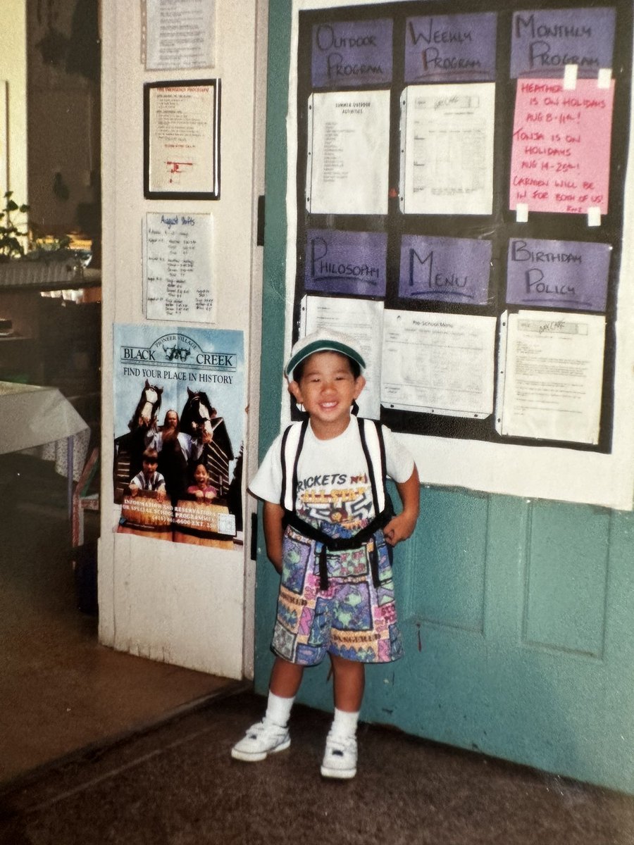 YogaMom8's tweet photo. Yikes 😳. Could this really be a quarter of a century ago???  Throwback to when my babies were starting another school year. #throwback #backtoschool #son #school #kids #family #momlife https://t.co/9m1N5a8QVK