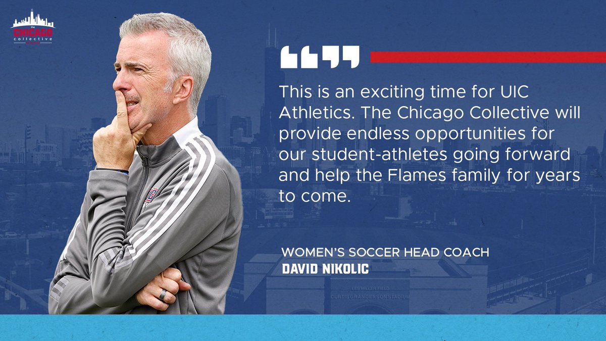 UIC_WSOC's tweet photo. It’s an exciting time at UIC!

Coach Nikolic on The Chicago Collective ⬇️

@Chicago_NIL | #ChicagosCollegeTeam https://t.co/XEOYbxq8KU
