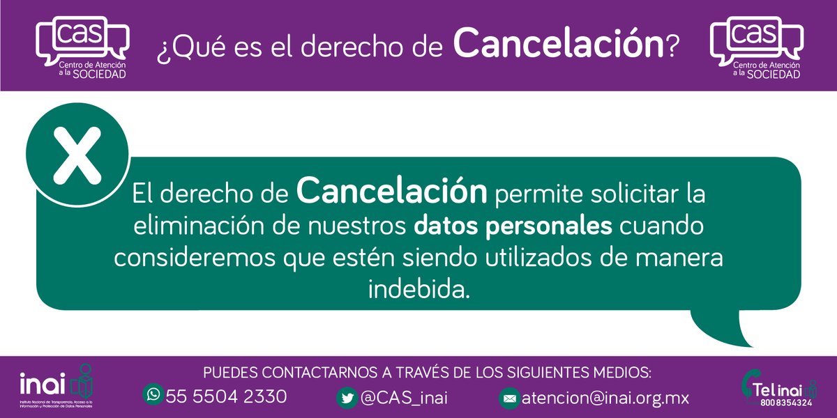 cas_inai's tweet photo. 🔊🔊#LoTienesQueSaber

¿Recibes llamadas, mensajes de texto o correos electrónicos de Instituciones públicas o privadas, con las que no tienes ningún tipo de relación contractual y te ofrecen algún #servicio o buscan a otra persona? 💻🤷

👉🏽Esta información es para ti.
#HayINAI https://t.co/5SftheZJU3