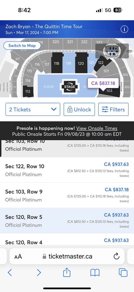deeeptracksonly's tweet photo. Womp womp @zachlanebryan tickets are out of control.  Also, F you, @Ticketmaster https://t.co/wB9fdg8Kwo