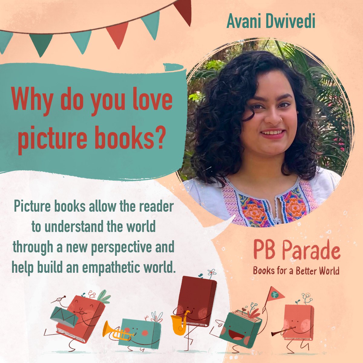 Happy Wednesday! Meet @pbparade creator @itisavni, whose ONCE UPON A SARI /illus. Zenia Wadhwani / Tundra releases May 2024. A picture book about a little girl who gets into her mom’s saris and makes a glorious, colorful mess and discovers the memories attached to each sari.