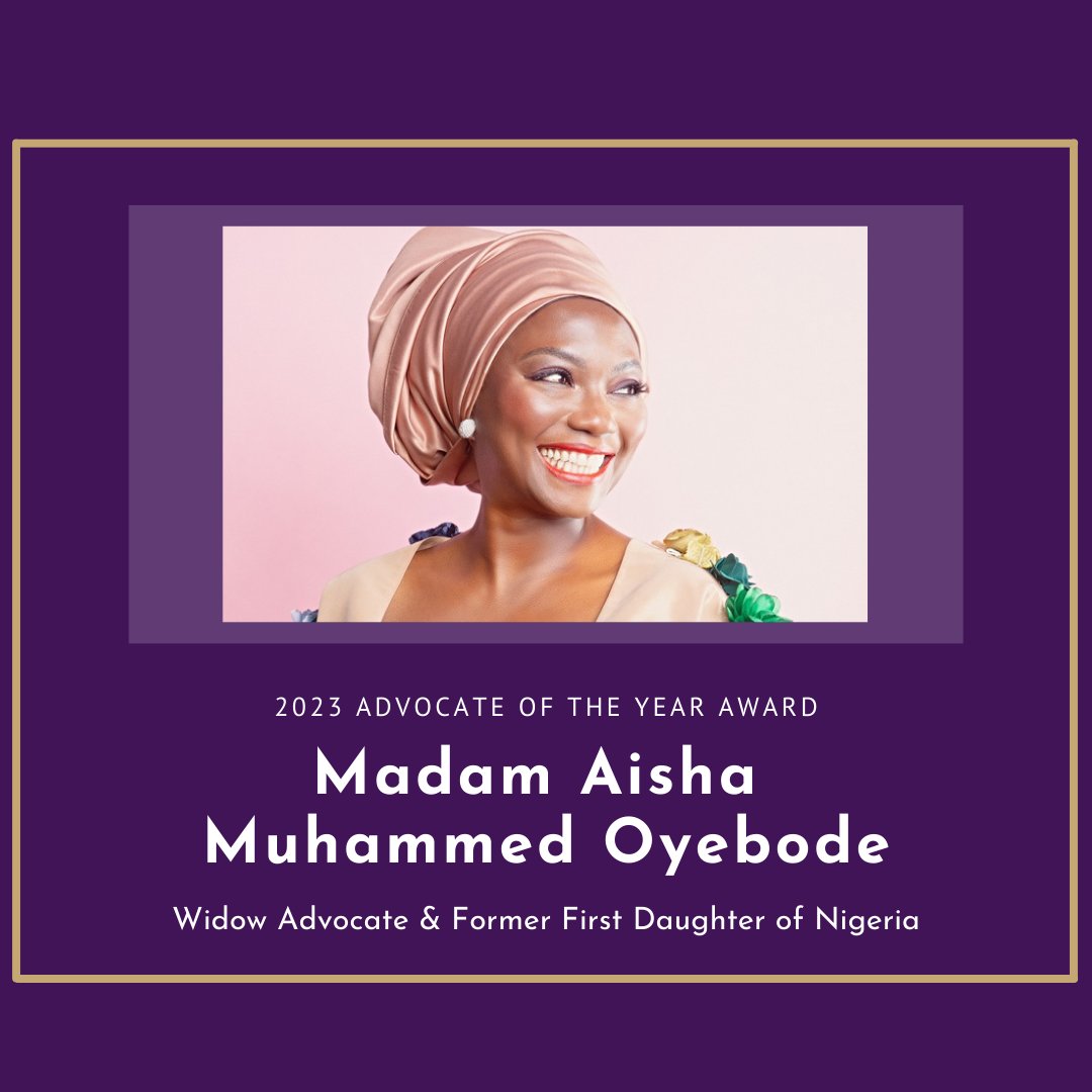 Global Fund for Widows (@globalwidows) on Twitter photo GWF honors Madam Aisha Muhammed-Oyebode. Join us in recognizing her dedication to widows with our 2023 Gala Advocate of the Year Award! You can learn more about GFW's 2023 Gala honorees and buy tickets here: lnkd.in/e-QJ3NZf
<a href="/pennlaw/">University of Pennsylvania Carey Law School</a> <a href="/InfoAPN/">African Philanthropy Network</a> <a href="/FordFoundation/">Ford Foundation</a> <a href="/lekoil/">LEKOIL Nigeria Limited</a> GWF honors Madam Aisha Muhammed-Oyebode. Join us in recognizing her dedication to widows with our 2023 Gala Advocate of the Year Award! You can learn more about GFW's 2023 Gala honorees and buy tickets here: lnkd.in/e-QJ3NZf
<a href="/pennlaw/">University of Pennsylvania Carey Law School</a> <a href="/InfoAPN/">African Philanthropy Network</a> <a href="/FordFoundation/">Ford Foundation</a> <a href="/lekoil/">LEKOIL Nigeria Limited</a>