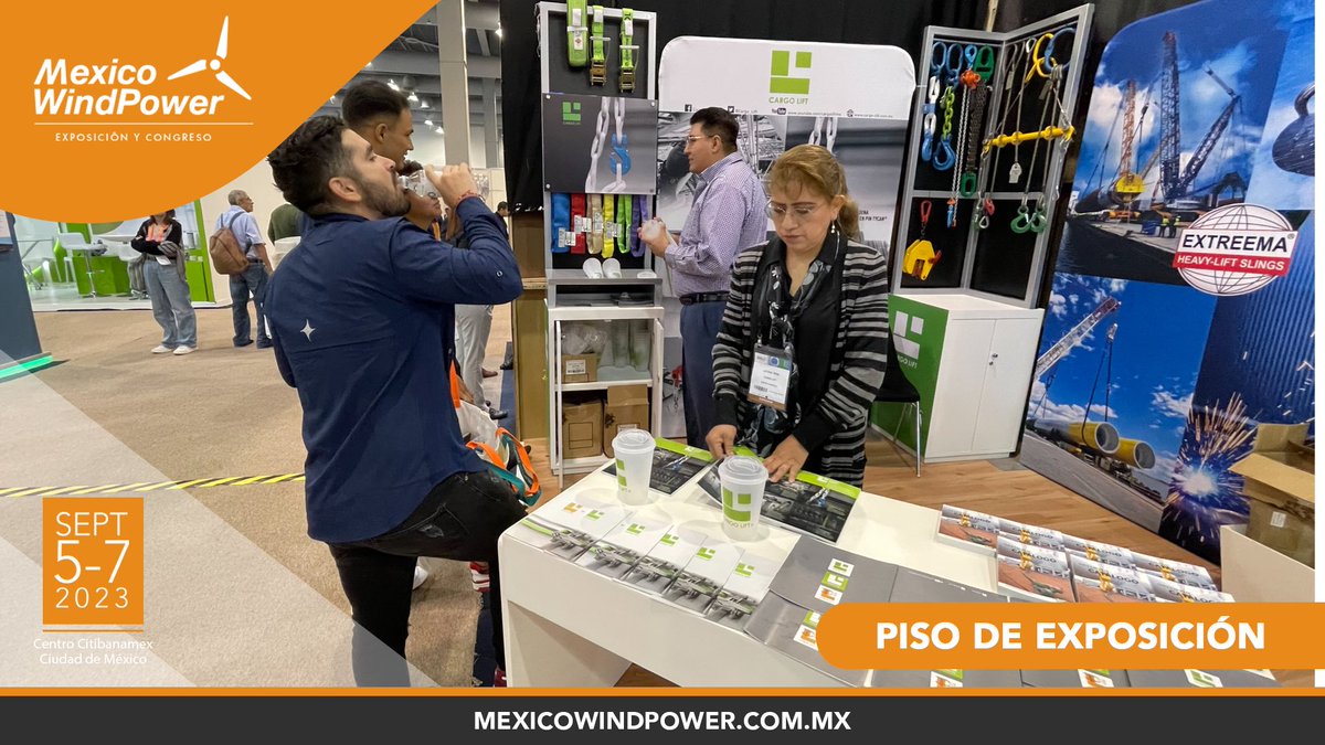 mexicowindpower's tweet photo. Conozca a todas las marcas líderes del sector eólico en nuestro piso de exposición #MexicoWindPower2023
https://t.co/8nxSKugnWb https://t.co/ZM1VrWNwSO
