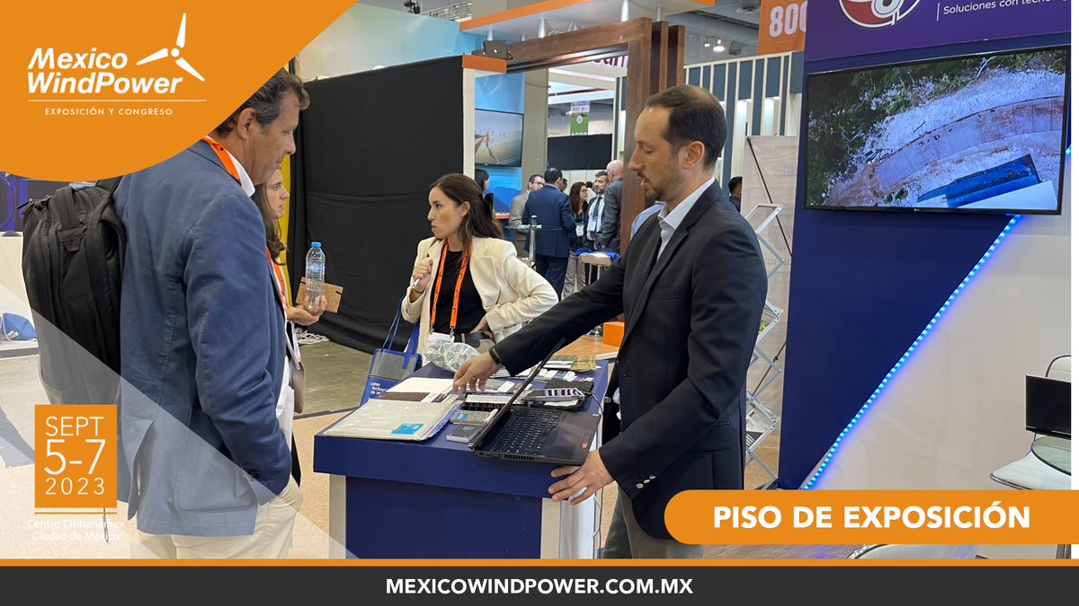 mexicowindpower's tweet photo. Conozca a todas las marcas líderes del sector eólico en nuestro piso de exposición #MexicoWindPower2023
https://t.co/8nxSKugnWb https://t.co/ZM1VrWNwSO