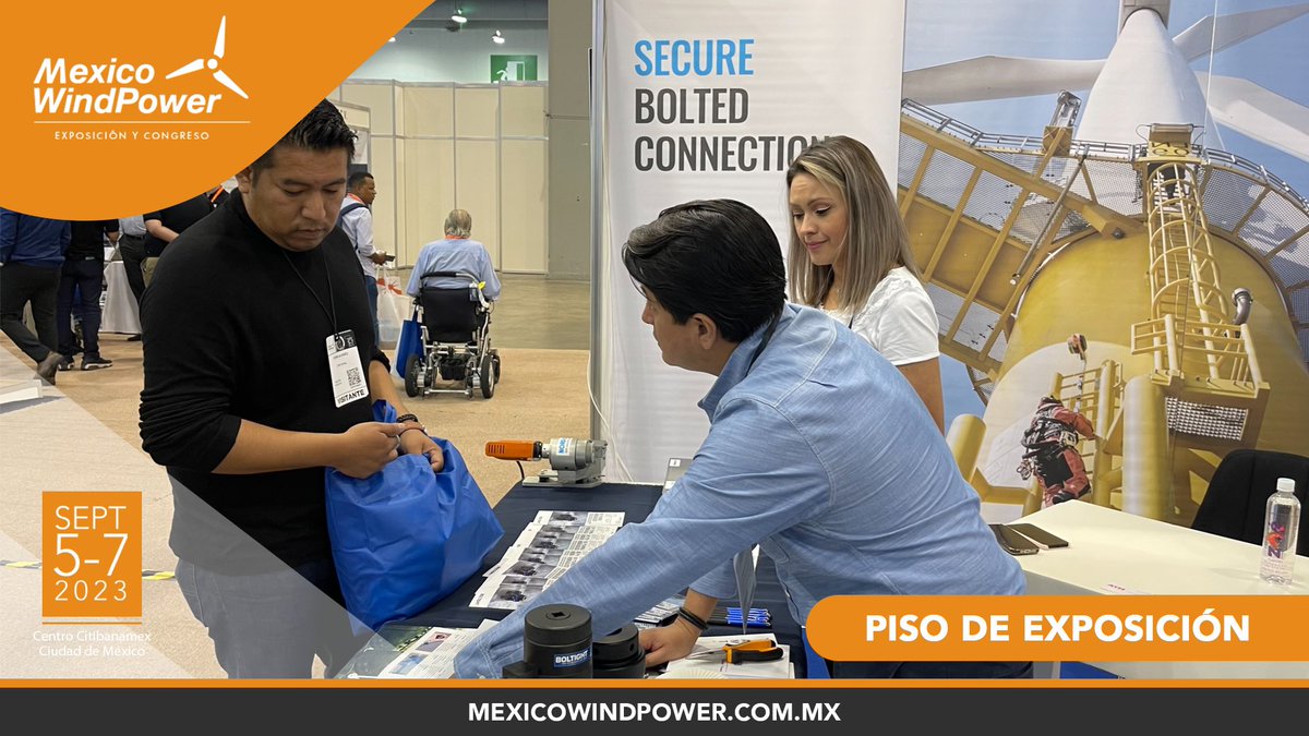 mexicowindpower's tweet photo. Conozca a todas las marcas líderes del sector eólico en nuestro piso de exposición #MexicoWindPower2023
https://t.co/8nxSKugnWb https://t.co/ZM1VrWNwSO