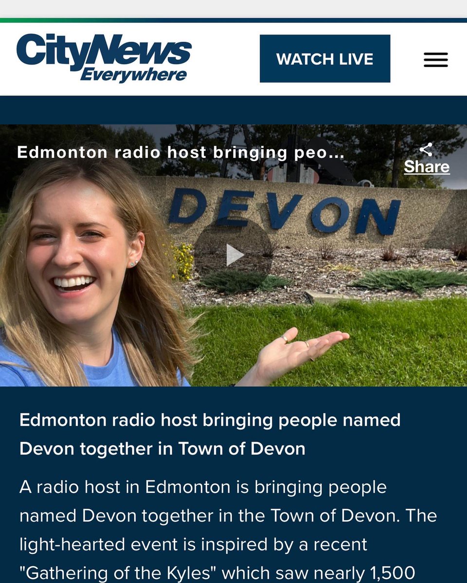 HunterAtHome's tweet photo. 🎉 HECK YES!! 🎉 Thanks to YOUR support, #DevonsinDevon has been picked up by tons of local media outlets! 🤣😱
✅Edmonton Sun
✅Edmonton Journal
✅City
✅CBC
✅Daily Hive & more!
📍Join us Sat Sept 9 in Devon!
Will there be 7 Devons, or 1011 Devons?!Who knows!
@townofdevon https://t.co/ew4DVN2aNQ
