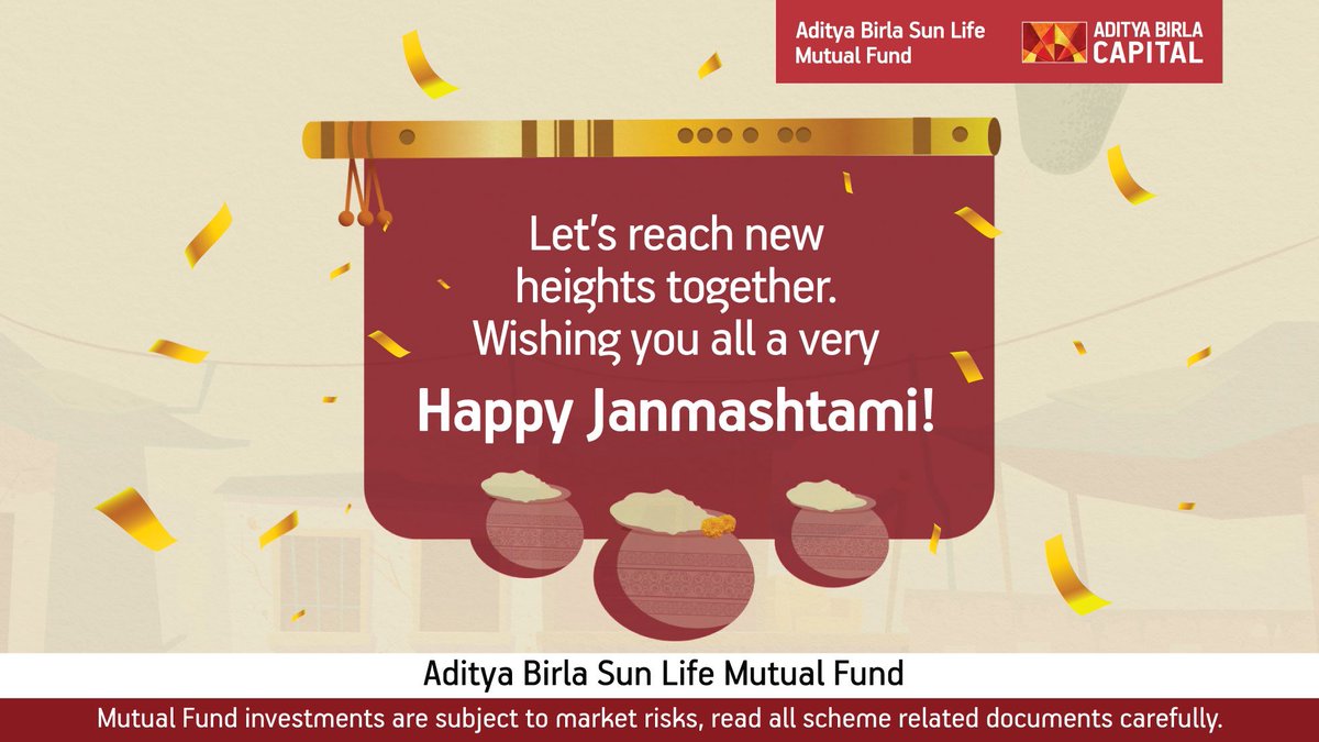 abslmf's tweet photo. As we celebrate the vibrant festival of Janmashtami, may your investment journey be as joyful and exciting as the festivities around us.

Happy Janmashtami!

#Janmashtami #ABSLMF https://t.co/pTkMHyGCRd