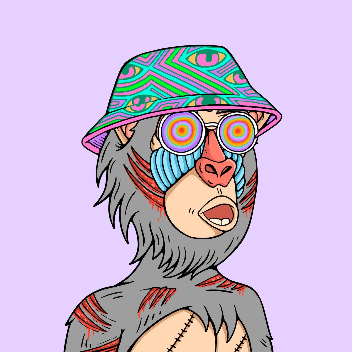 I’m a man of my word. I’m giving away this @mindfulmonkzNFT. He’s scarred but still vibing hard. 

-Follow @mindfulmonkzNFT <a href="/monkzfactory/">MONKZ Studio 🎨🪬💫</a> and <a href="/MrJayCroft/">JAY CROFT 🌴</a> 
-Like and repost this giveaway
-Tag your mob and tell me why everyone should have at least one Monk

You have 48hrs!!!
