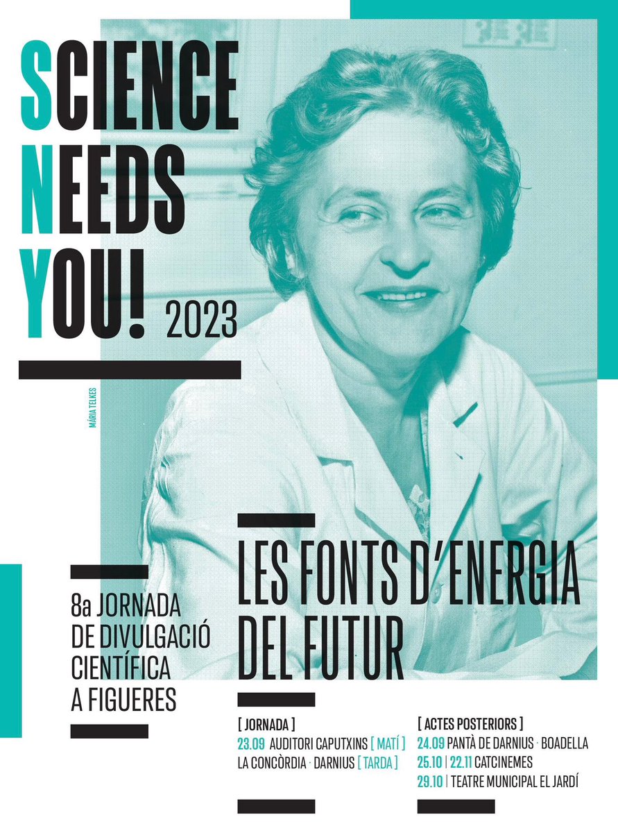 Estem molt contents de desvetllar els continguts del proper 🧠🙋🏼‍♀️🌬️☀️💡”SNY Science Needs You - Les fonts d’energia del futur”
📖 Programa: bit.ly/llibret-sny2023
✏️Registre gratuït: acdic.cat
🤗 Us esperem!
<a href="/ajfigueres/">Ajuntament de Figueres</a> <a href="/aigua_cat/">ACA</a> <a href="/SalinBassegoda/">Salines Bassegoda</a> <a href="/DiputacioGirona/">Diputació de Girona</a>