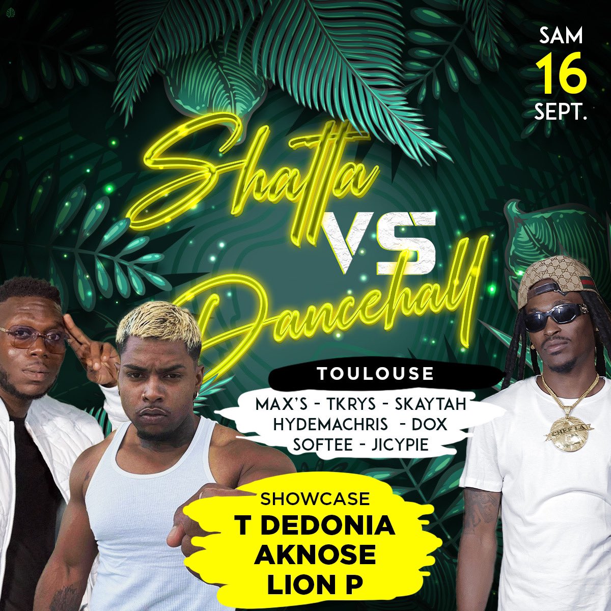 CParadiise's tweet photo. 🗓️ Samedi 16 septembre 2023 🗓️

🍑SHATTA VS DANCEHALL🍑

*Welcome to Toulouse* 

Vos professeurs pour le shatta tour

*T DEDONIA - LION P - AKNOSE*

Vos éducateurs de la soirée 
*
🎤*MAX’S-TKRYS- SOFTEE - SKAYTAH-JICYPIE - HYDEMACHRIS * 🎵

*TEAM SHATTA 🍑 TEAM DANCEHALL 🇯🇲

Récupère ta prévente sur https://t.co/yra75d0da5 

📍Toulouse ✨