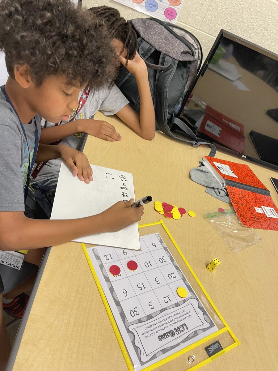 Finding the LCM was so much fun in 6th grade math!! <a href="/CSMS_Huskies/">Carolina Springs Middle School</a> #PositiveTracksCSMS