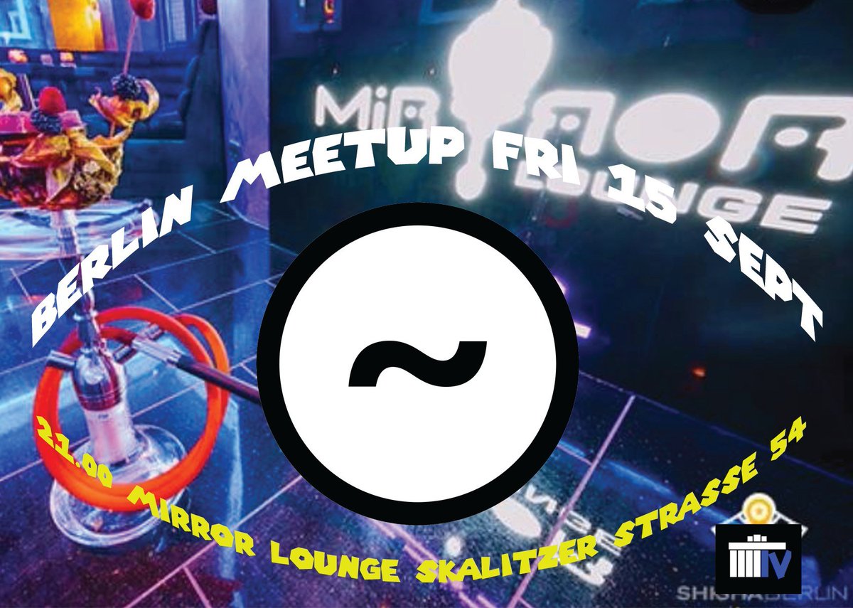 urbLon's tweet photo. At Berlin Blockchain Week?

Don't miss the Urbit meet-up hosted by @tomnashflex and @akontown.

Mirror Lounge Kreuzberg / September 15th / 21:00

https://t.co/8IhTkOjveZ https://t.co/jTyy8SmCol