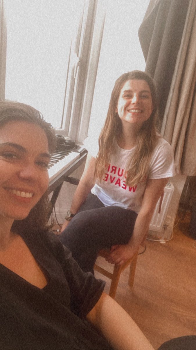 itsLexiClare's tweet photo. Noodling around with some musical redrafting with @AmyLeRossignol this morning 🎶🎉 https://t.co/x9Kwa4yjou