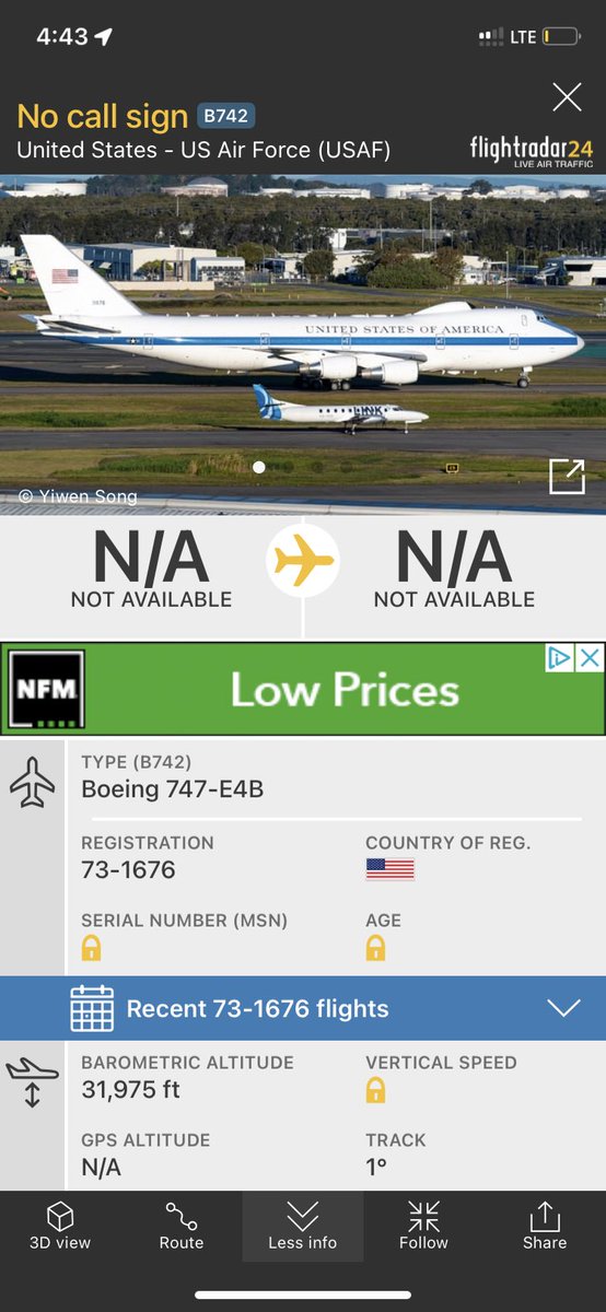 artistinaspen's tweet image. .#avgeeks What’s this US @airforce 747 doing north of Dallas coming from ?   

Did @POTUS Biden get lost again? #avgeek #txpolitics #MIC