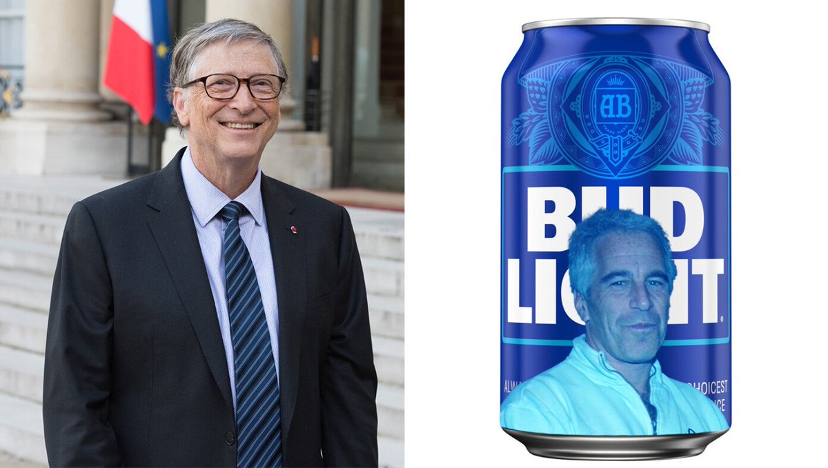 Bud Light Welcomes New Investor Bill Gates With Limited Edition Jeffrey Epstein Cans buff.ly/3Renbb4