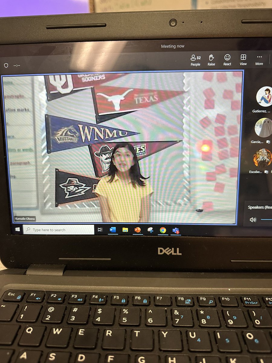 The General’s morning announcements broadcasted live from my classroom’s college corner!  🎤💻 😏☺️ Proud to show off our <a href="/AVID4College/">AVID</a> #CollegeCulture @MGutierrez_SRMS