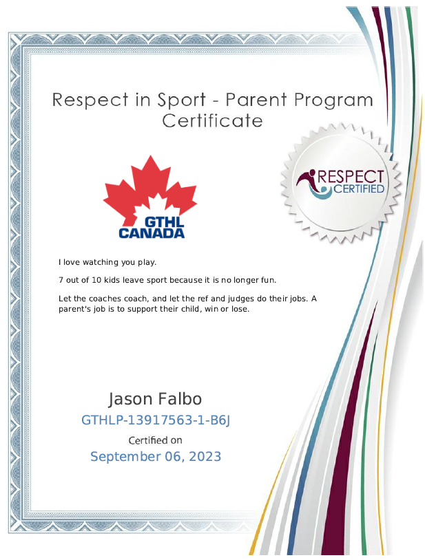 FalboJason's tweet photo. I just became Respect Certified: https://t.co/6pMKkylud7 

@GTHLHockey @VaughanHockey https://t.co/dYblDr3C0T