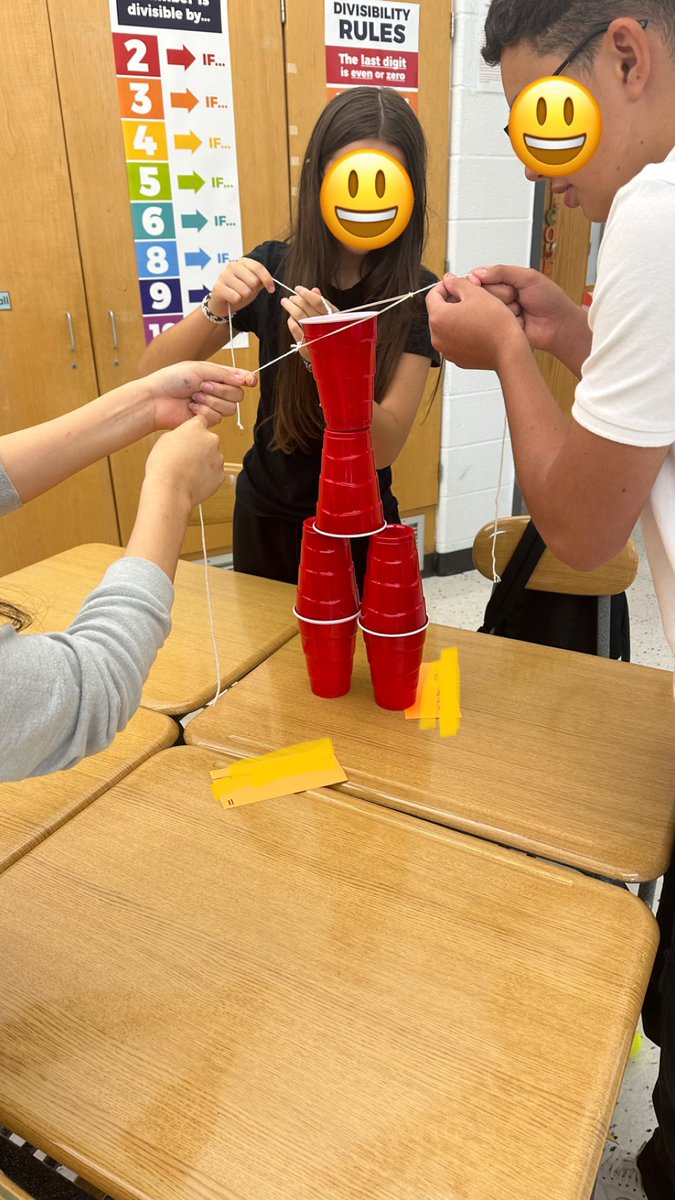 The cup stacking challenge encouraged students to work together and problem solve! We had so much fun trying to complete the challenges! <a href="/LBpublicschools/">Long Branch Public Schools</a> #FirstDayOfSchool #TogetherWeCan 💚📚