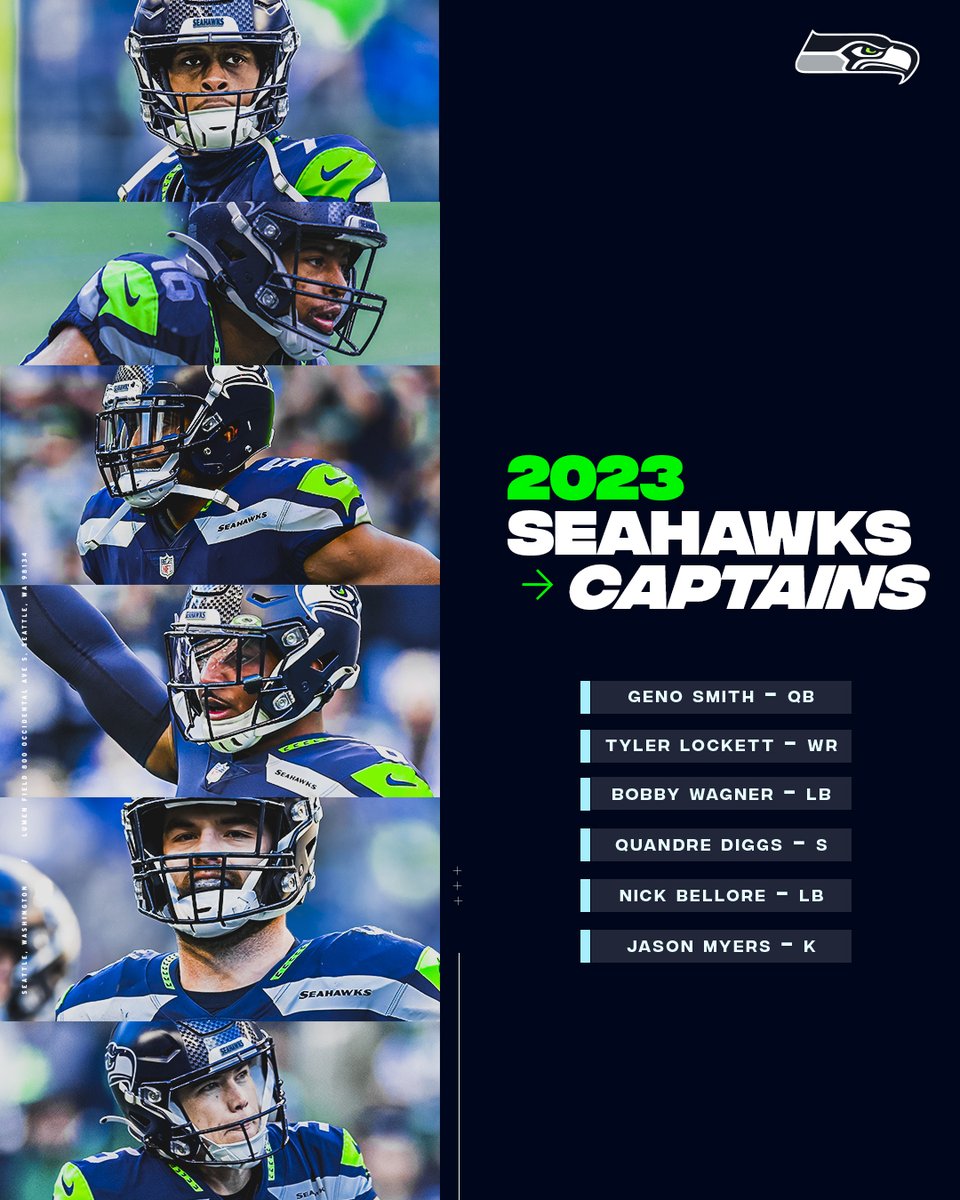 Seahawks's tweet photo. Your captains. 🫡 https://t.co/FIzOkF0J8O