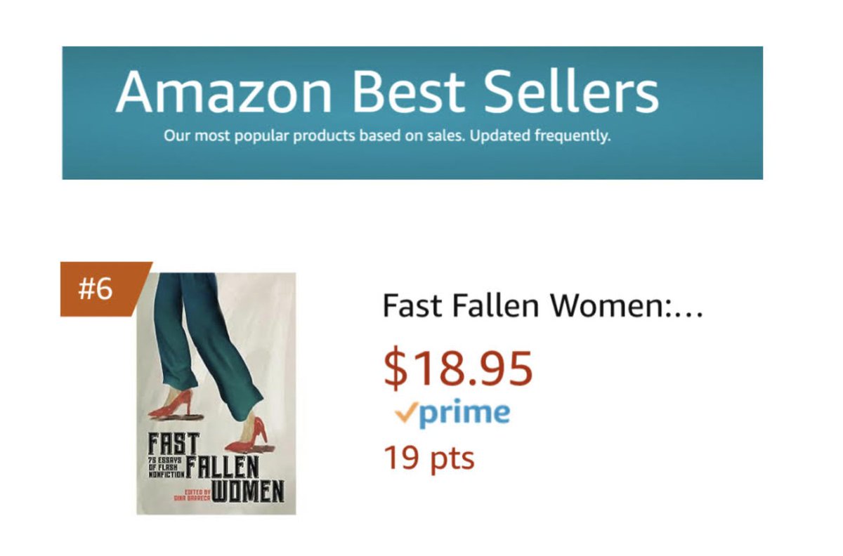 So excited to be part of #FastFallenWomen edited by @TheGinaBarreca the great!