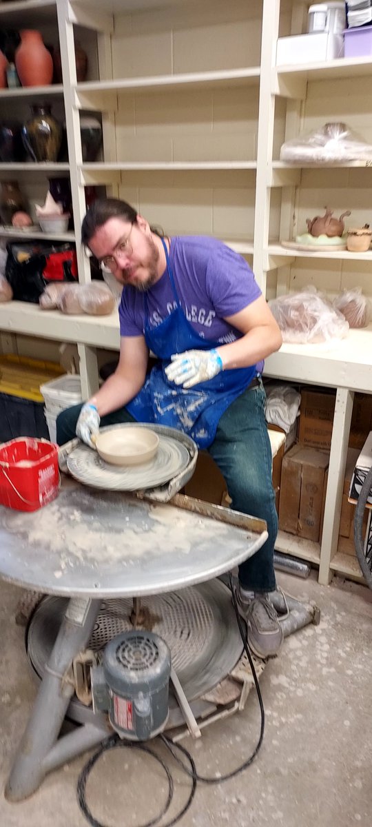 jlyon_id's tweet photo. @OdessaCollege faculty and staff... creativity with a purpose! Making Bowls for #EmptyBowls2023, supporting @WTXFB. #OCCreates #OCAllIn #OCWranglerStampede https://t.co/bdjZSbcmGQ