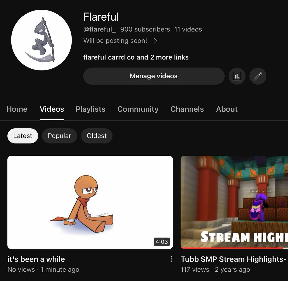 flareful_'s tweet photo. first video uploaded since 2021, go check it out rn

https://t.co/2iM9FXJOnE https://t.co/tpjYpOYhPk