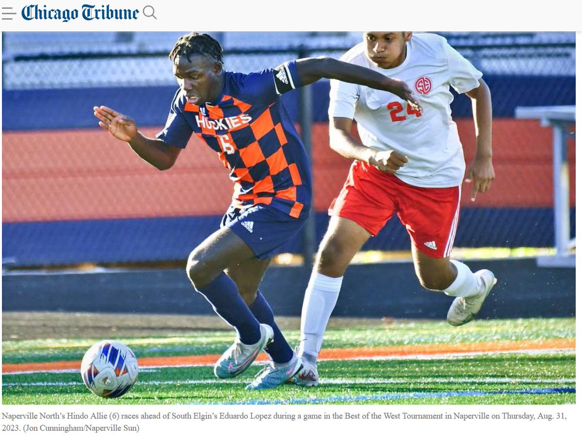 napercov's tweet photo. #WayToGoWednesday NECC congregant Hindo Allie was featured in the Naperville Sun recently for competing with Sierra Leone in the U18 African Nations Cup UK! https://t.co/lJkk9t7oX2 https://t.co/rAK9mrQvz2