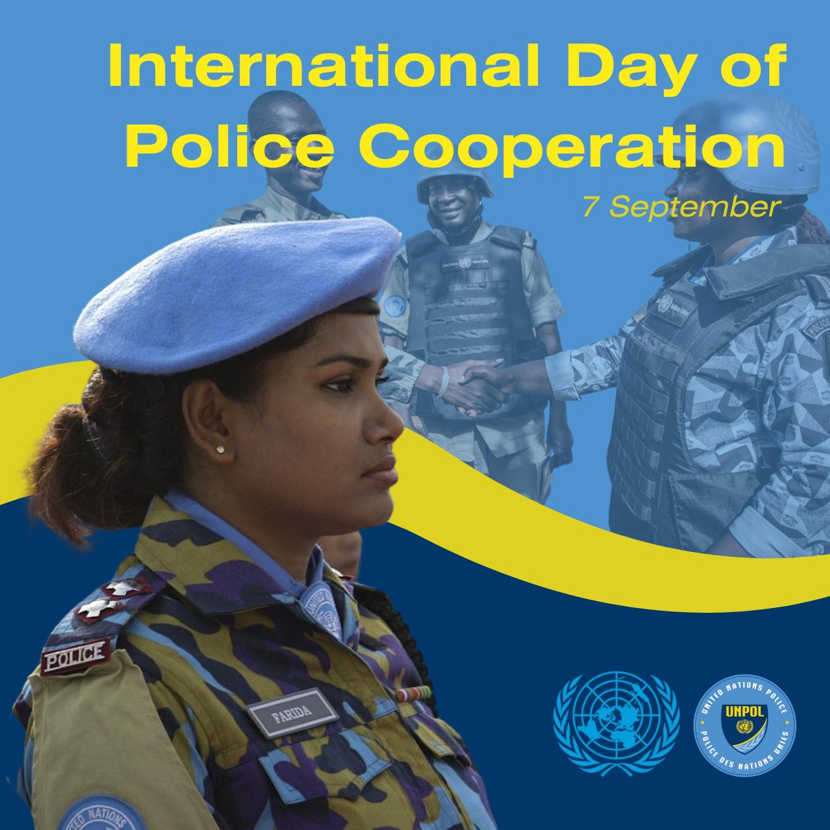 Today, we celebrate the first International Day of Police Cooperation. 👮‍♂️👮‍♀️ This year, the @UN Inter-Agency Task Force on Policing, together with @Interpol, & designated by the #UNGA during its 77th session, highlights the vital role of women in policing: un.org/en/observances…