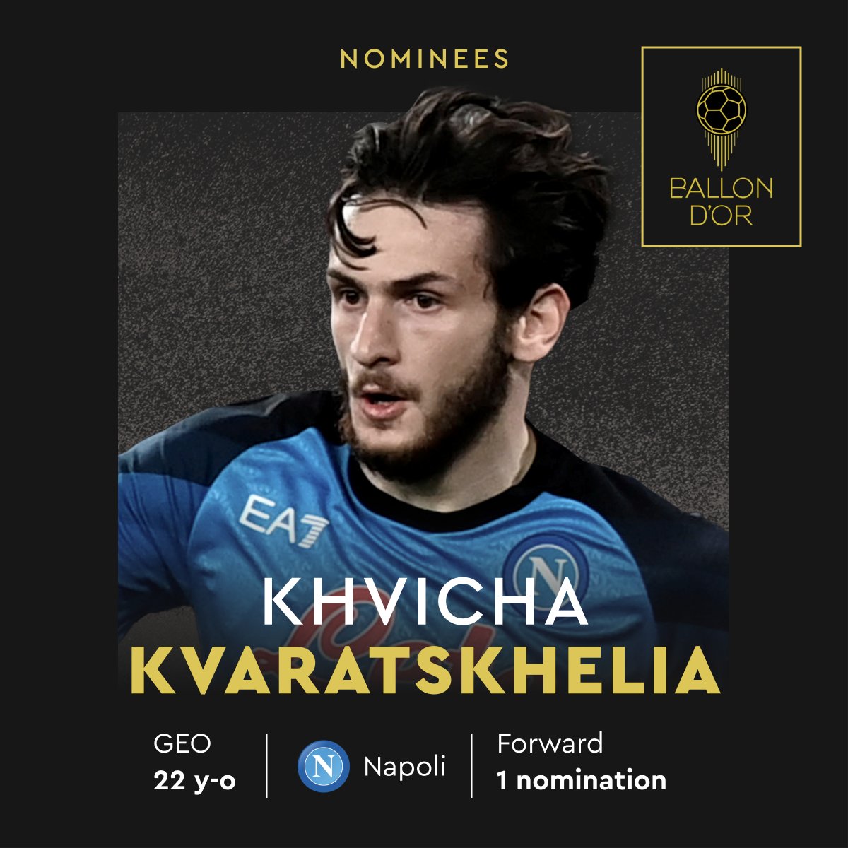 ballondor's tweet photo. Nominated for the 2023 Ballon d’Or
Khvicha Kvaratskhelia
@sscnapoli
@GeorgiaGff
#ballondor https://t.co/636W1kQOmw