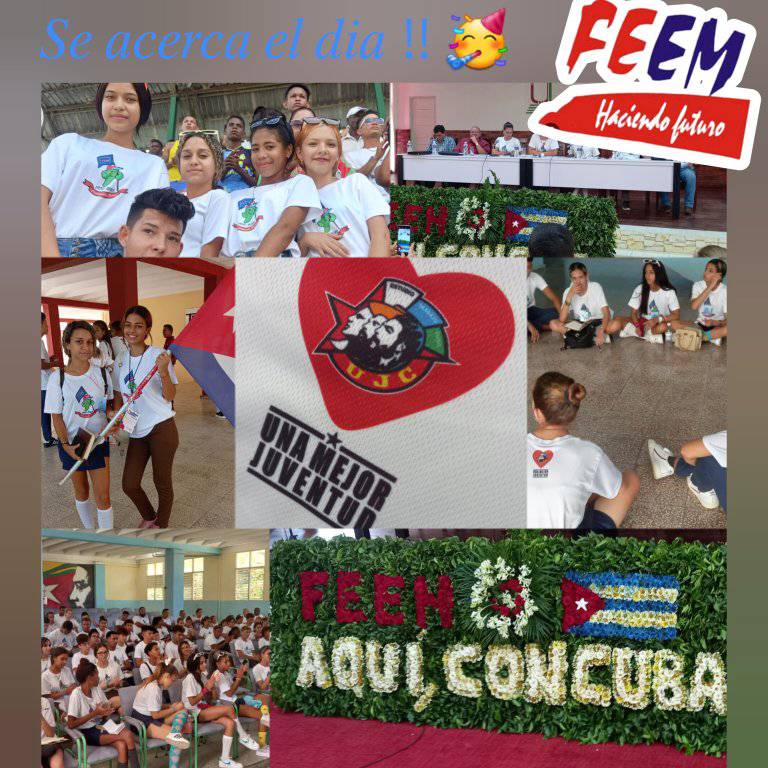 Solo horas nos separan para dar comienzo a la Segunda Asamblea Nacional de la FEEM.
Desde Las Tunas presentes
#UnaMejorJuventud
#CreaTuFelicidad
#FeemLasTunas