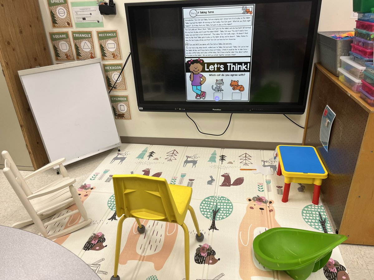 Week #1 turn taking with Tom and Tabby!! How can we take turns in the classroom?🐾 #flexibleseating #SEL #socialskills