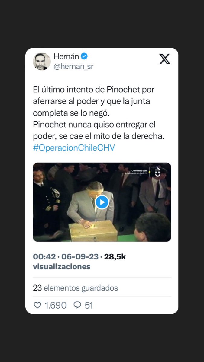 Solsitta1's tweet photo. UDI y Republicanos se niegan a firmar acuerdo porque sería desconocer su respaldo absoluto a Pinochet, al Golpe de Estado, a los crímenes de lesa humanidad de los que fueron parte. Son consecuentes con su propia historia y lo que creen, que todo Chile lo sepa https://t.co/PhoO9gabln